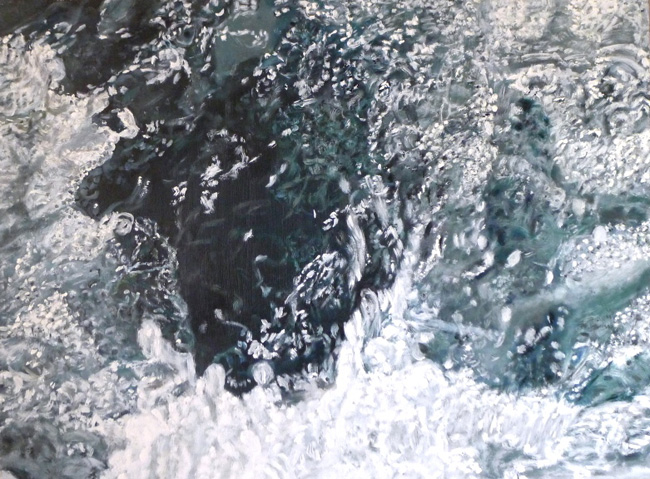 Wassergischt 1     Acryl 0,60 x 0,80 m
