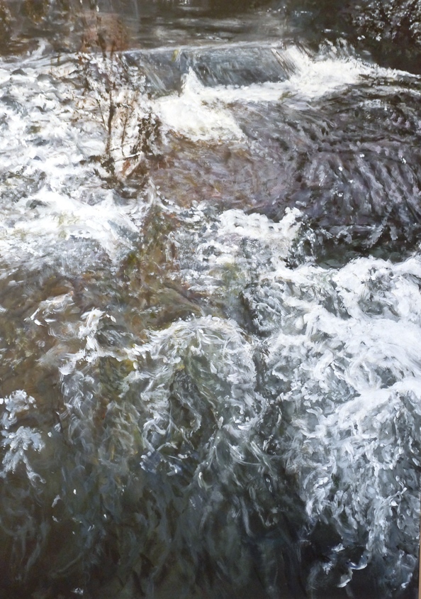Wasserfall Hagen Acryl. 0,73 x 1,00 m